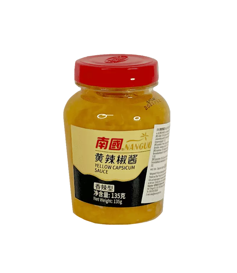 Yellow Chilli Sauce Hot Flavour 135g Nanguo China