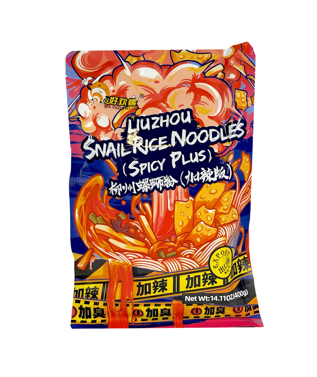 Liu Zhou Rice Noodles With Snail Soup Broth Hot/Spicy 380g Hao Huan Luo China