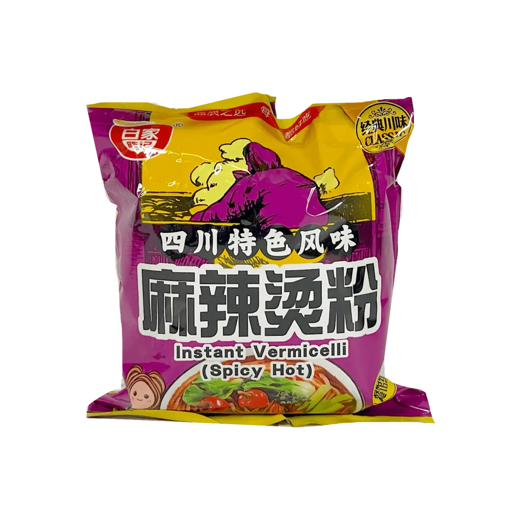 Snabb Vermicelli Med Stark Smak 105g Bai Jia Kina