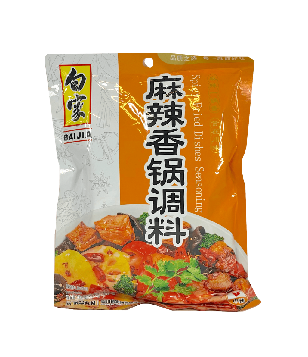 Hot Spices for Chinese Fried Hot Wok Dishes 180g Bai Jia China