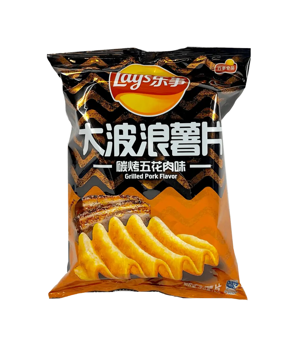 大波浪薯片 炭烤五花肉味 70g 乐事 中国