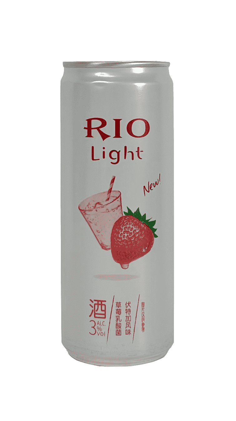 微醺 3度 草莓乳酸菌风味 鸡尾酒 330ml Rio
