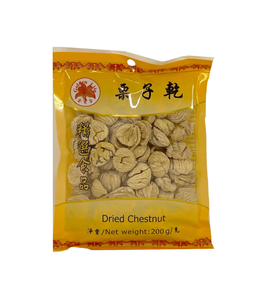 Torkade Kastanjer 200g Golden Lily Kina
