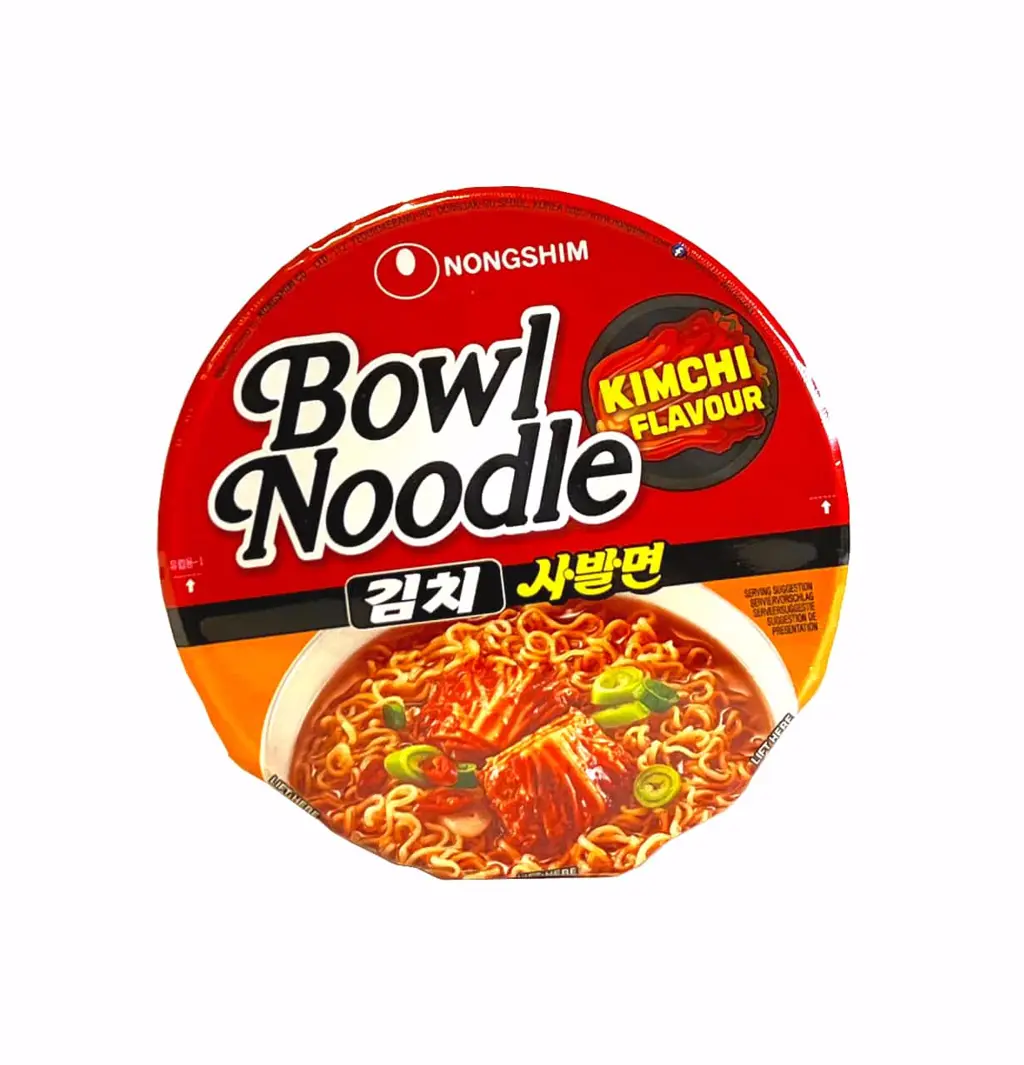 Snabbnudlar Bowl Kimchi Röd 100g Nongshim Korea