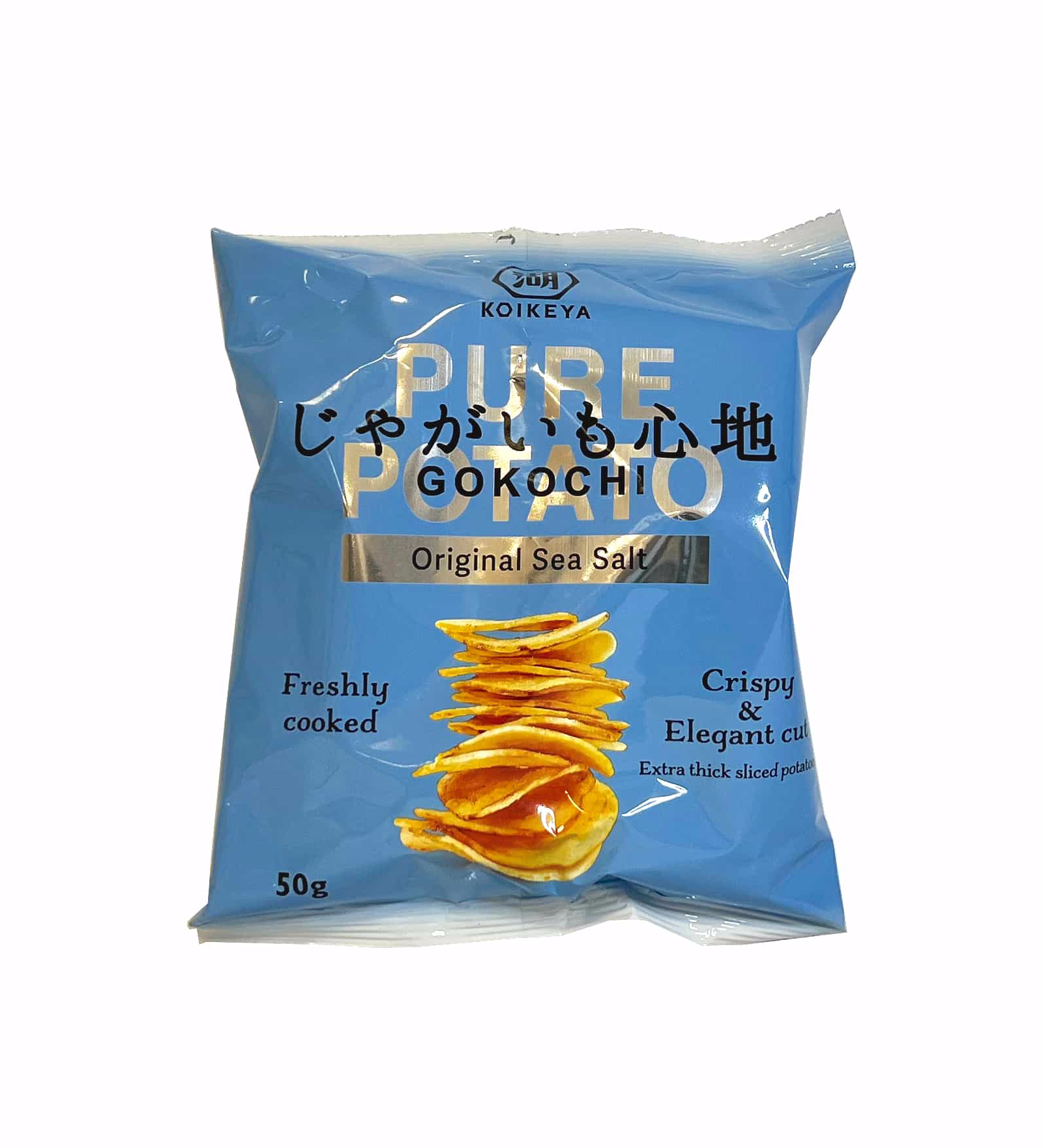 Crispy Potato Chips Gokochi Original Sea Salt 50g Koikeya Japan