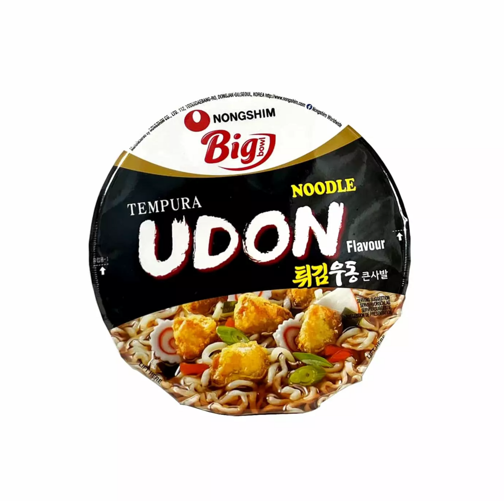 Instant Noodle Big Bowl Tempura Udon Flavour 111g Nongshim Korea