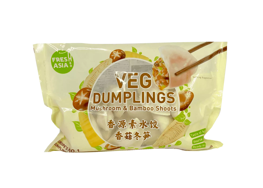 Dumpling Shiitake Svamp/Bambuskott Fryst 450g Freshasia Foods UK