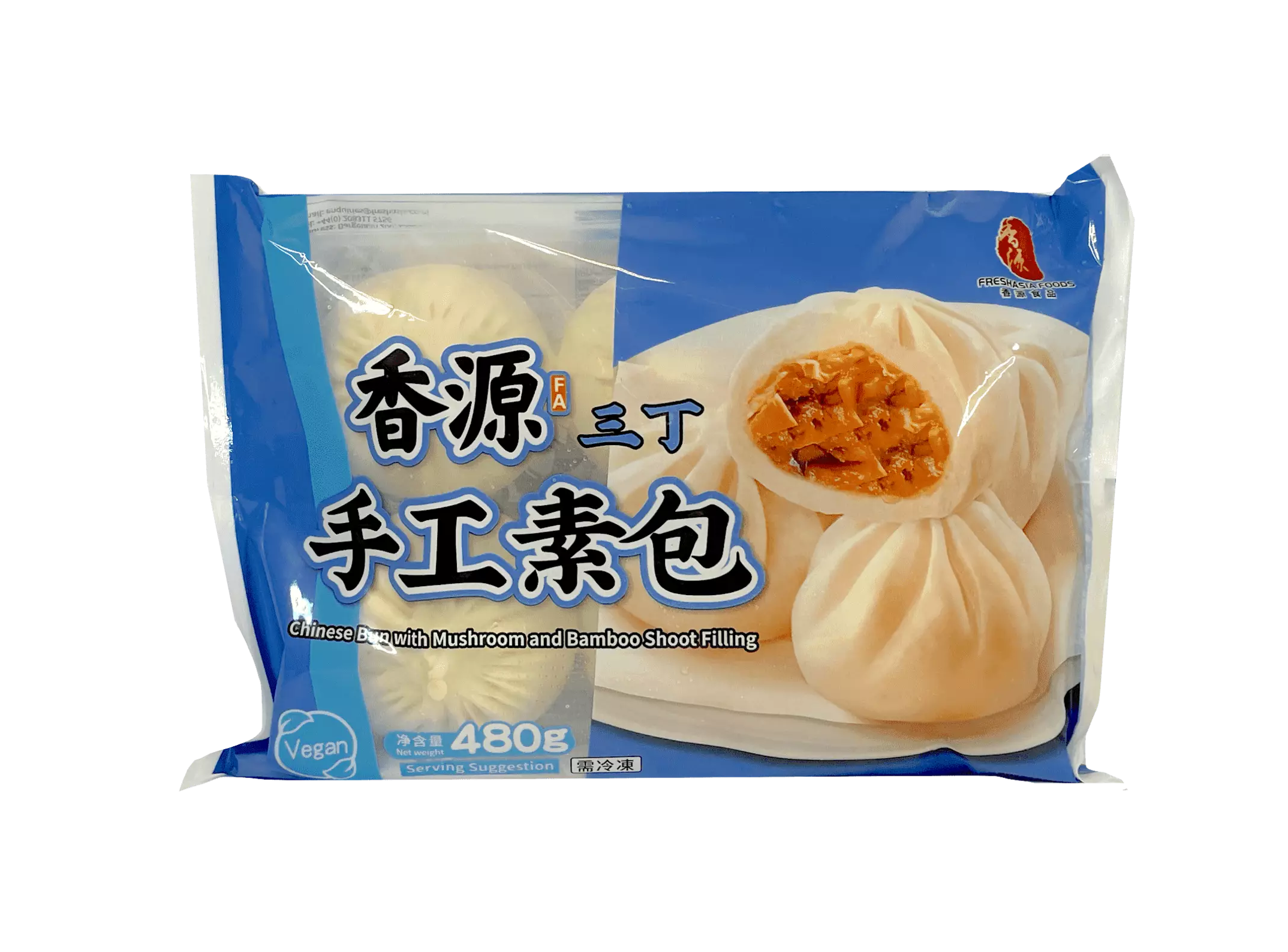 三丁 手工素包 冷冻 480g 香源 中国