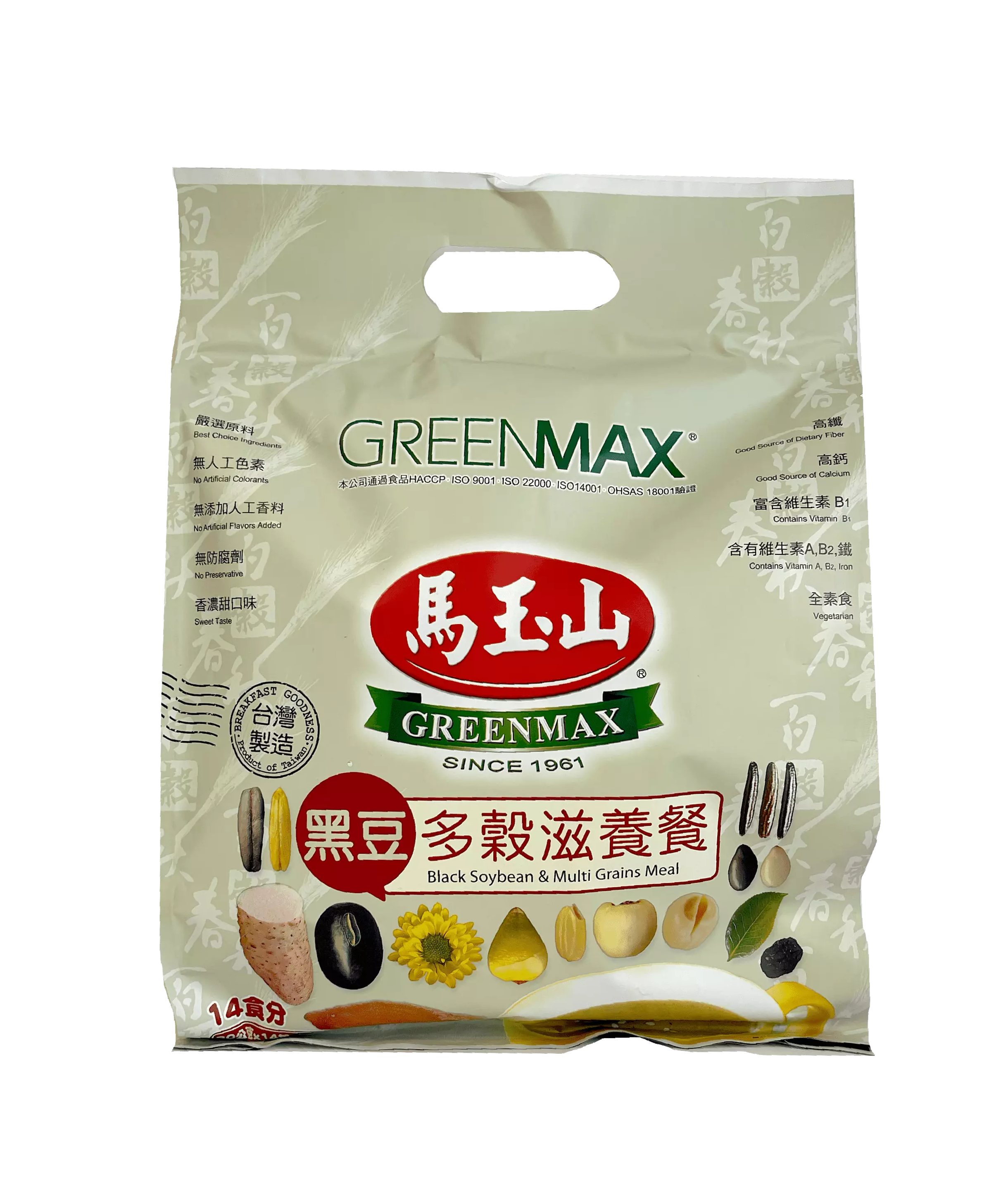 Instant Meal Black Beans/Cereals 30gx14bag Green Max Taiwan