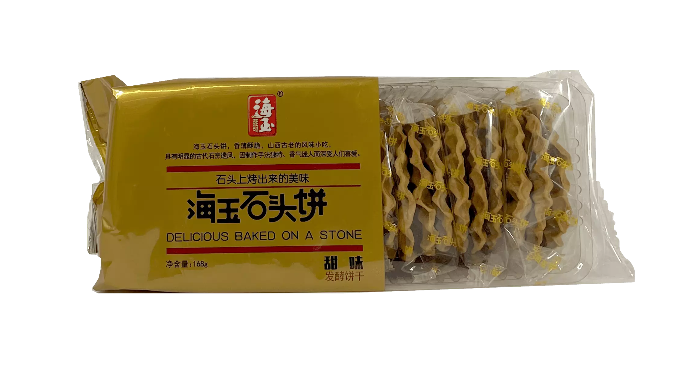 海玉石頭餅 甜味 發酵餅乾 168g