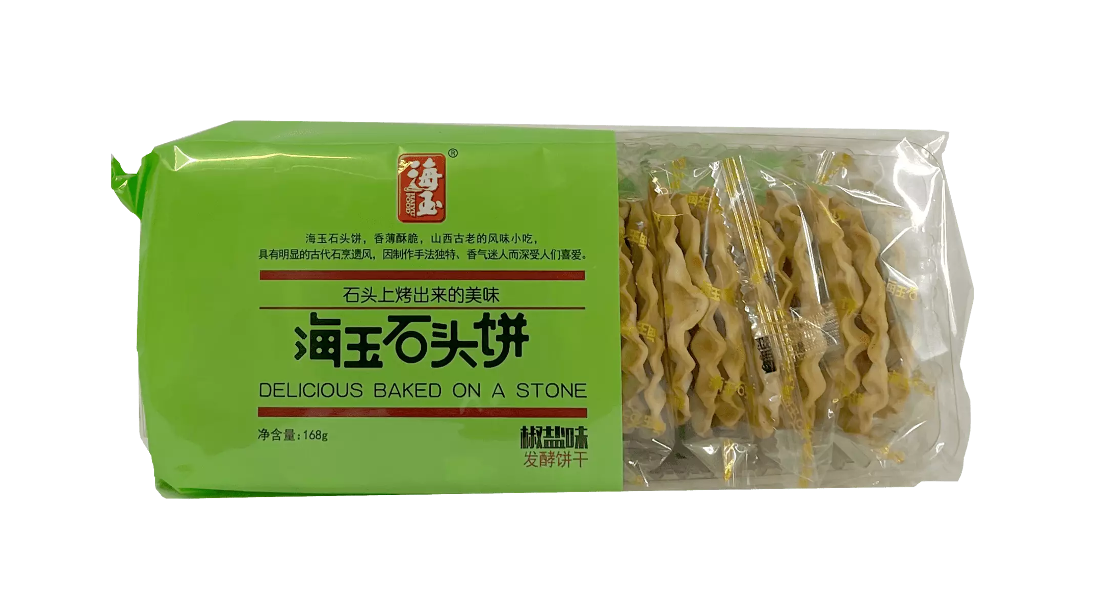 海玉 石头饼 发酵饼干 椒盐味 168g 海玉 中国