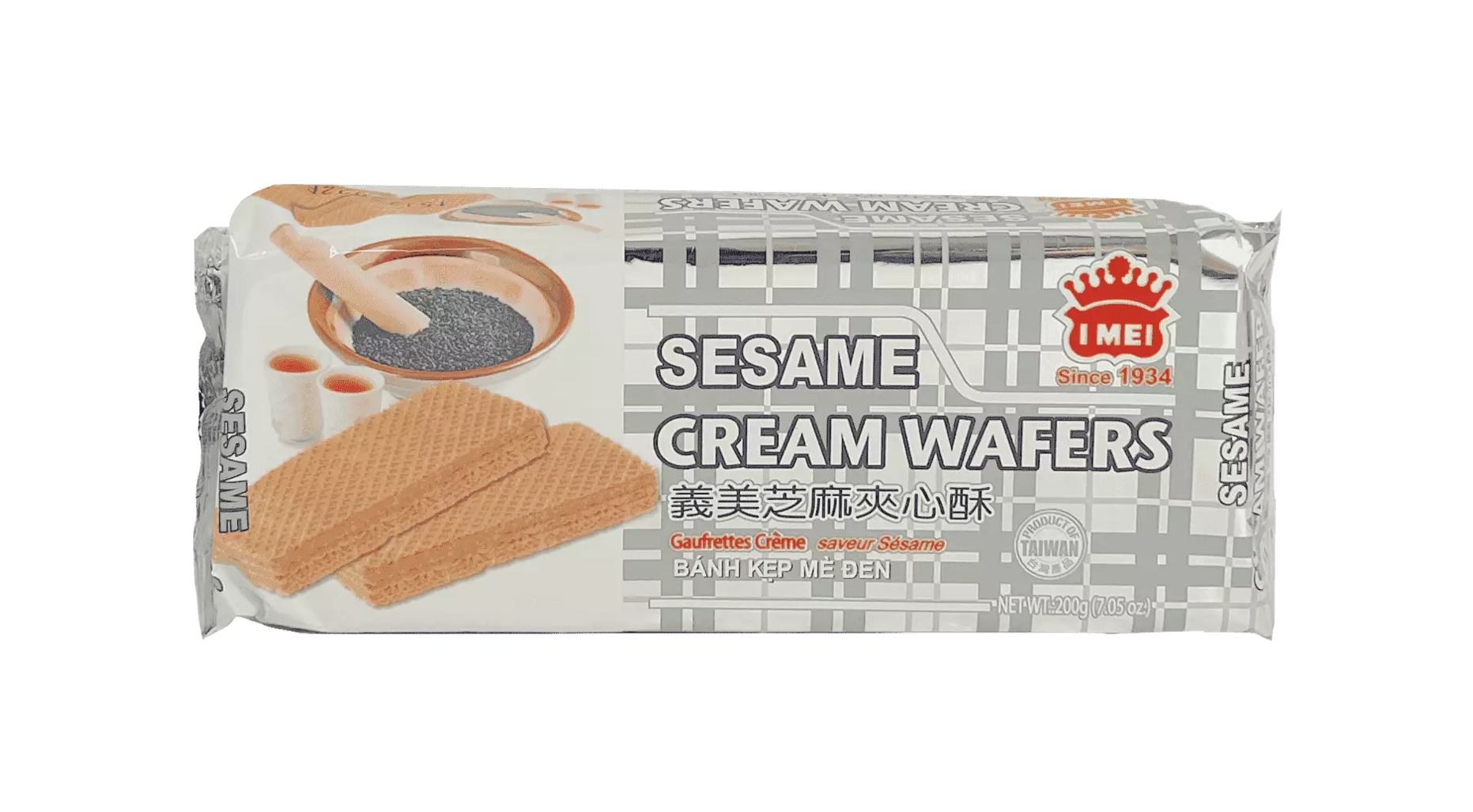 Cream Wafer With Sesame Flavour 200g I Mei Taiwan