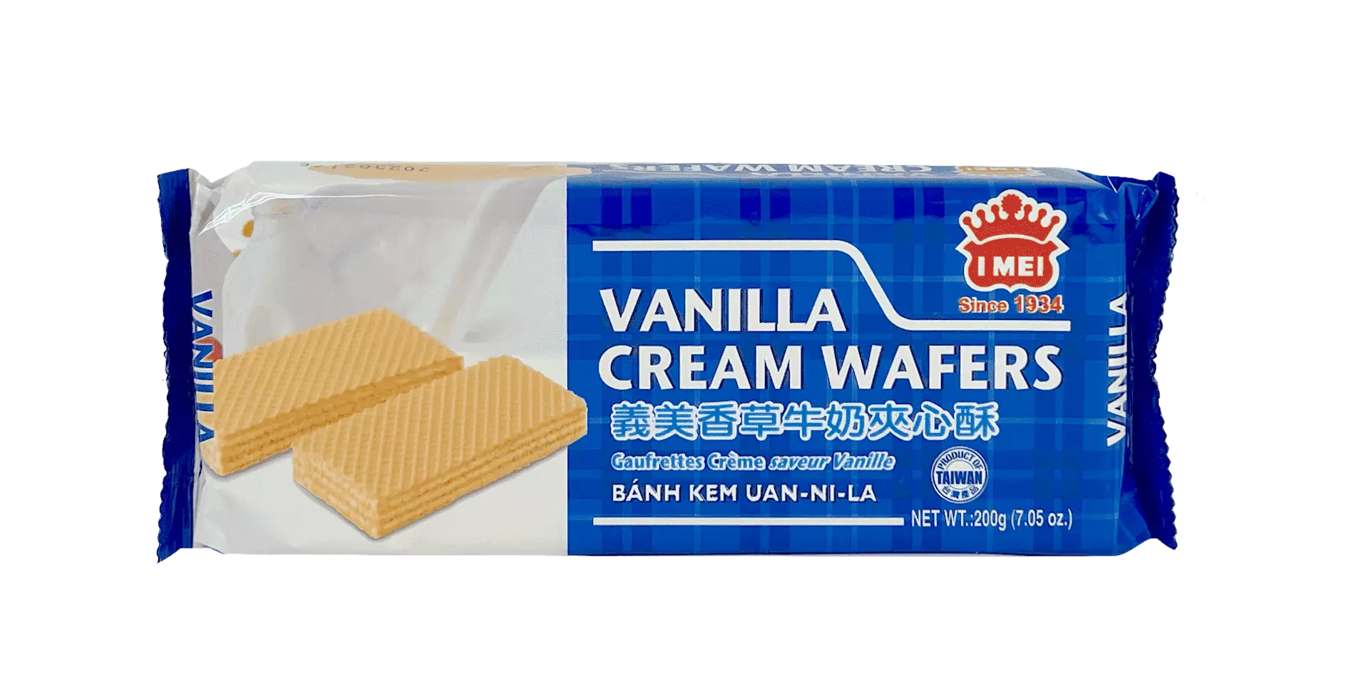 Cream Wafer With Vanilla Flavour 200g I Mei Taiwan
