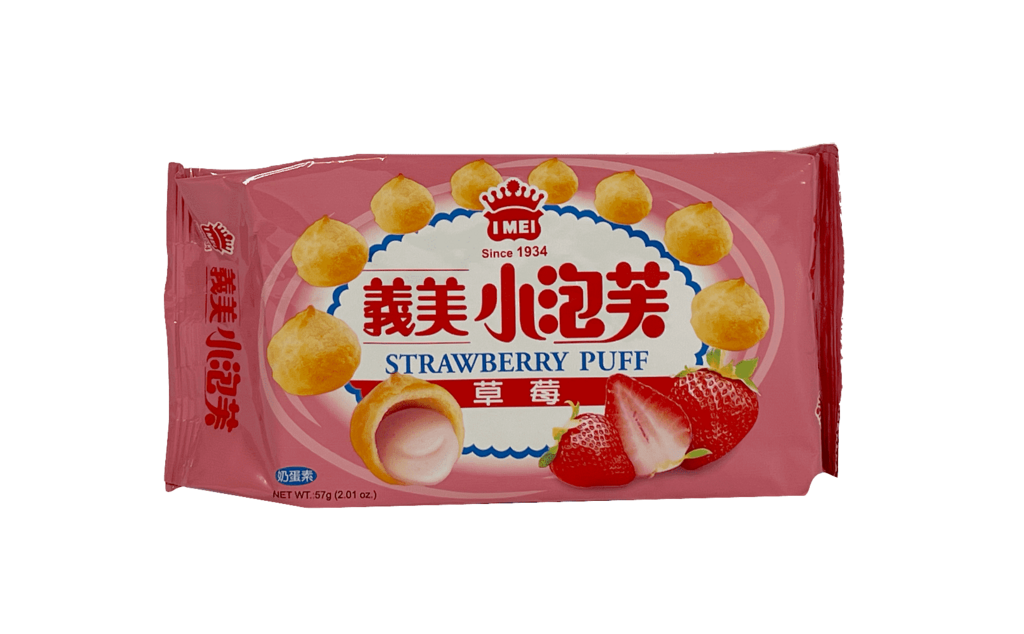 Strawberry Puffs 57g I MEI Taiwan