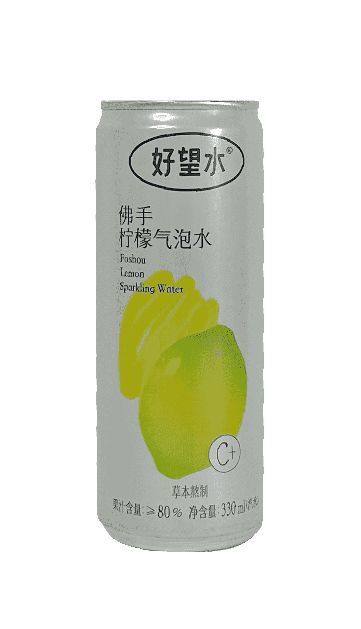 Bäst Före:2023.02.20 Foshou Citron Kolsyrat Vatten300ml Hope Kina