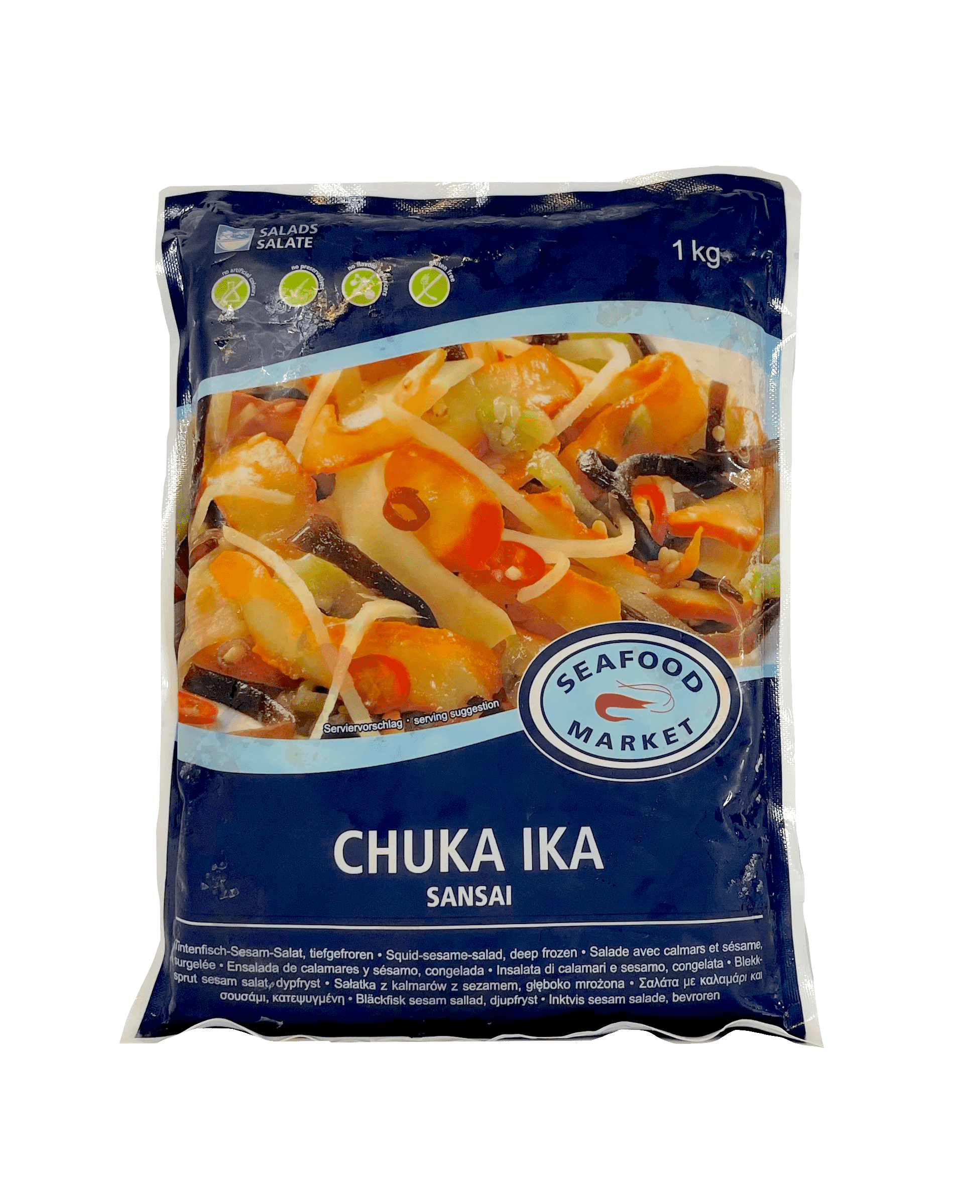 Chuka Ika Sansai Octopus Sesame Salad Frozen 1kg Taiwan