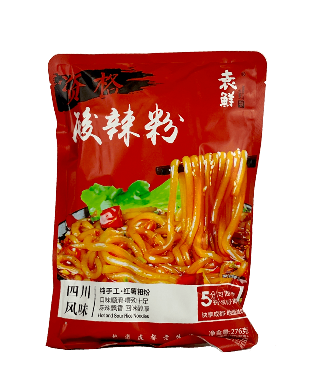 Sweet Potato Noodles With Spicy/Sour Flavour 276g Yuan Xian China