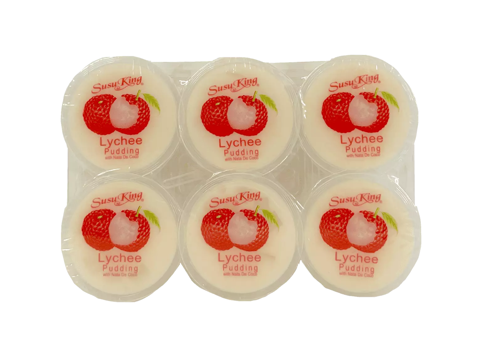 Fruit Pudding Lychee 80gx6st/Package Susuking Malaysia