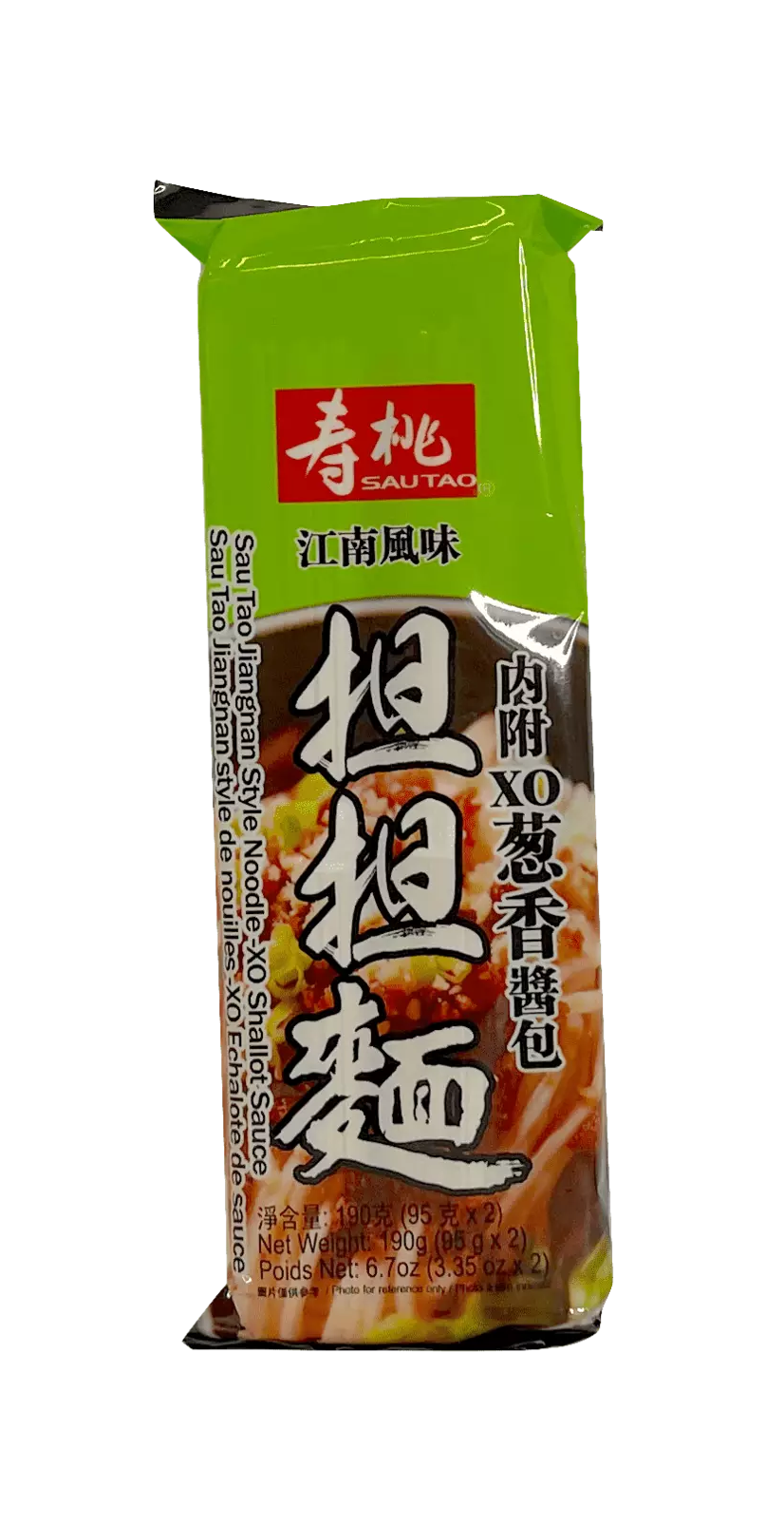 Bäst Före:2022.12.15 Nudlar Jiangnan Style XO Salladslök Smak 190g Sautao Kina