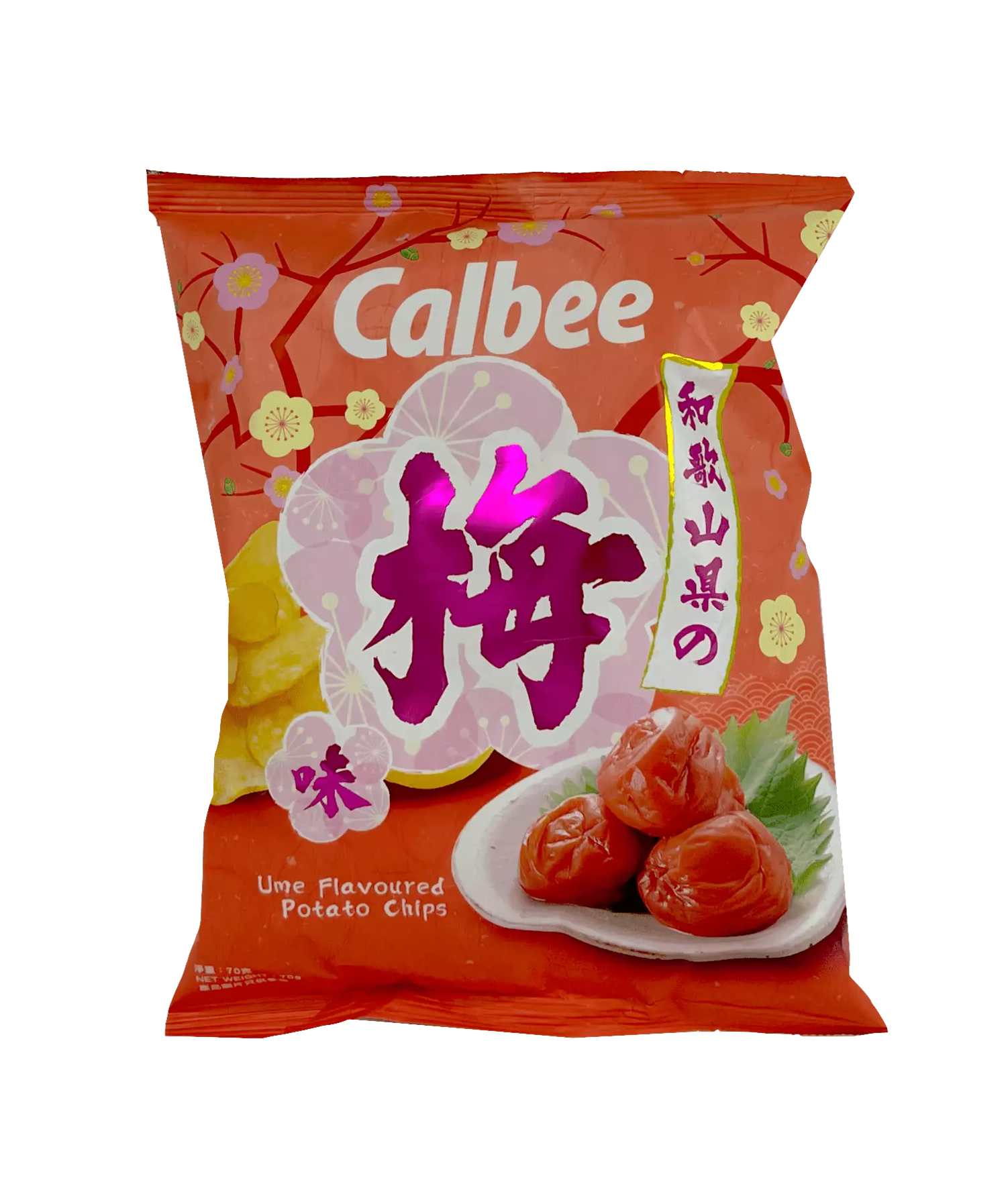 Best Before: 2022.11.09 Potato Crisps With Ume Flavour 70g Calbee China