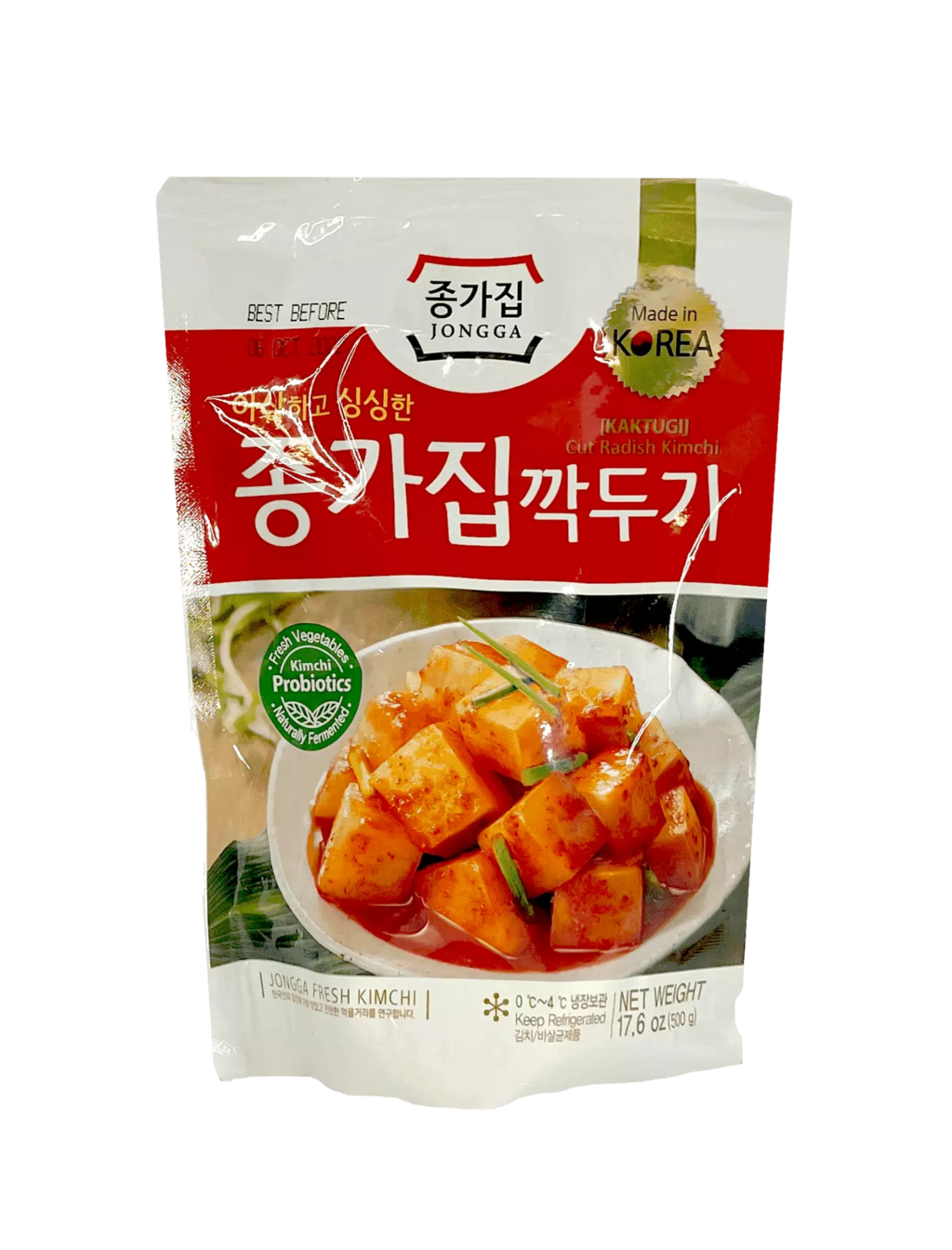 Chongga Kaktugi/Rättika Kimchi 500g Korea