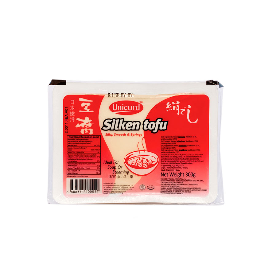 Bäst Före:2023.04.03  Tofu Silken 300g T01 Unicurd Singapore
