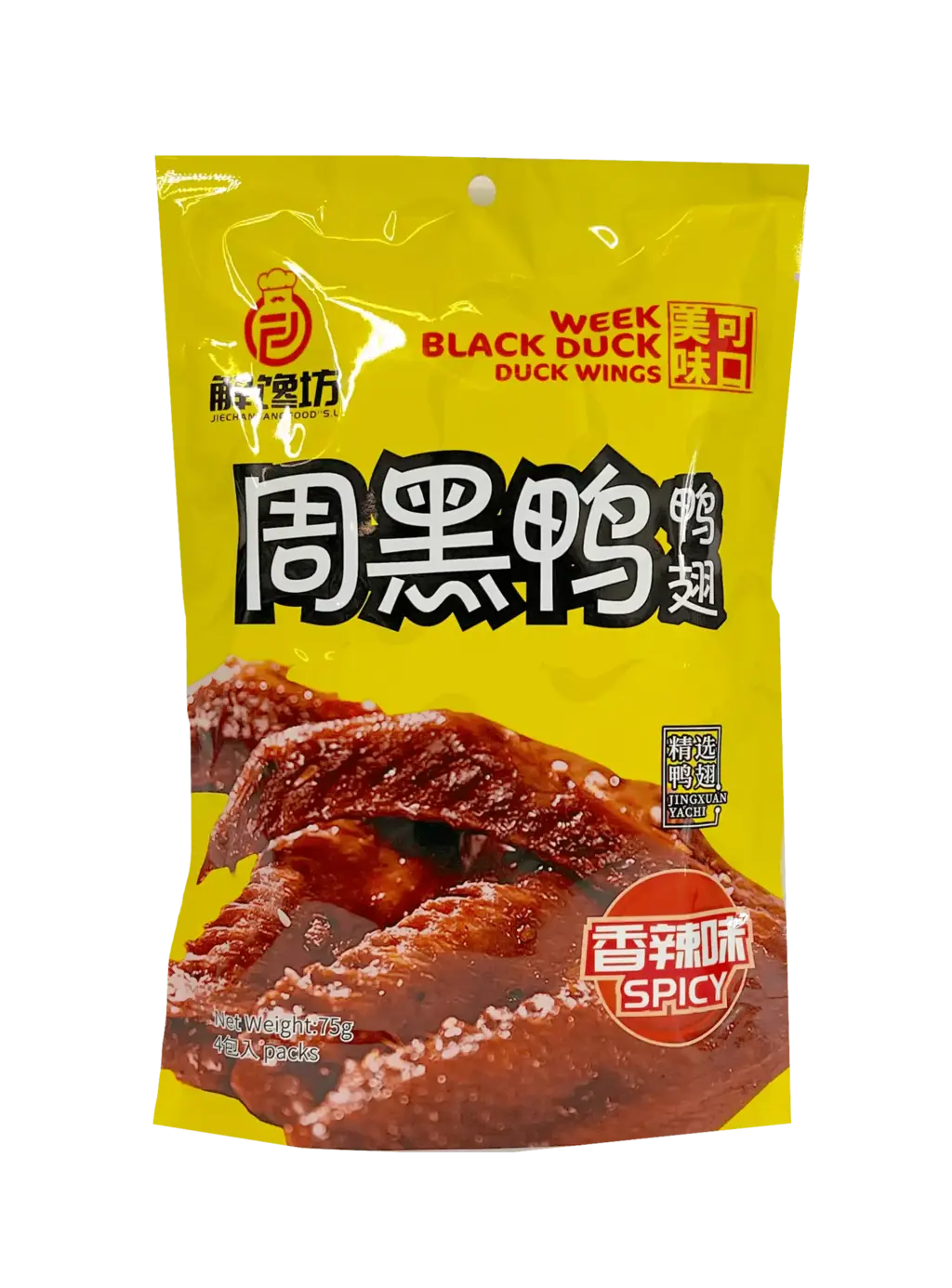 周黑鸭鸭翅 香辣味 75克 解馋坊 西班牙