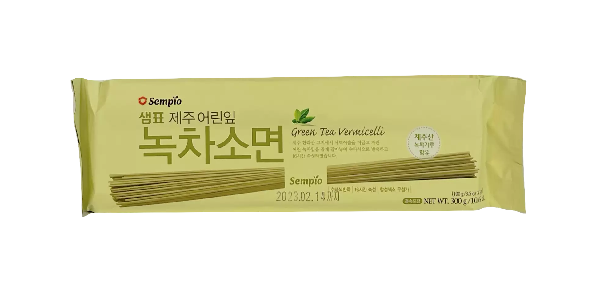 Bäst Före:2023.02.14 Grönt te Vermicelli 300g Sempio Korean