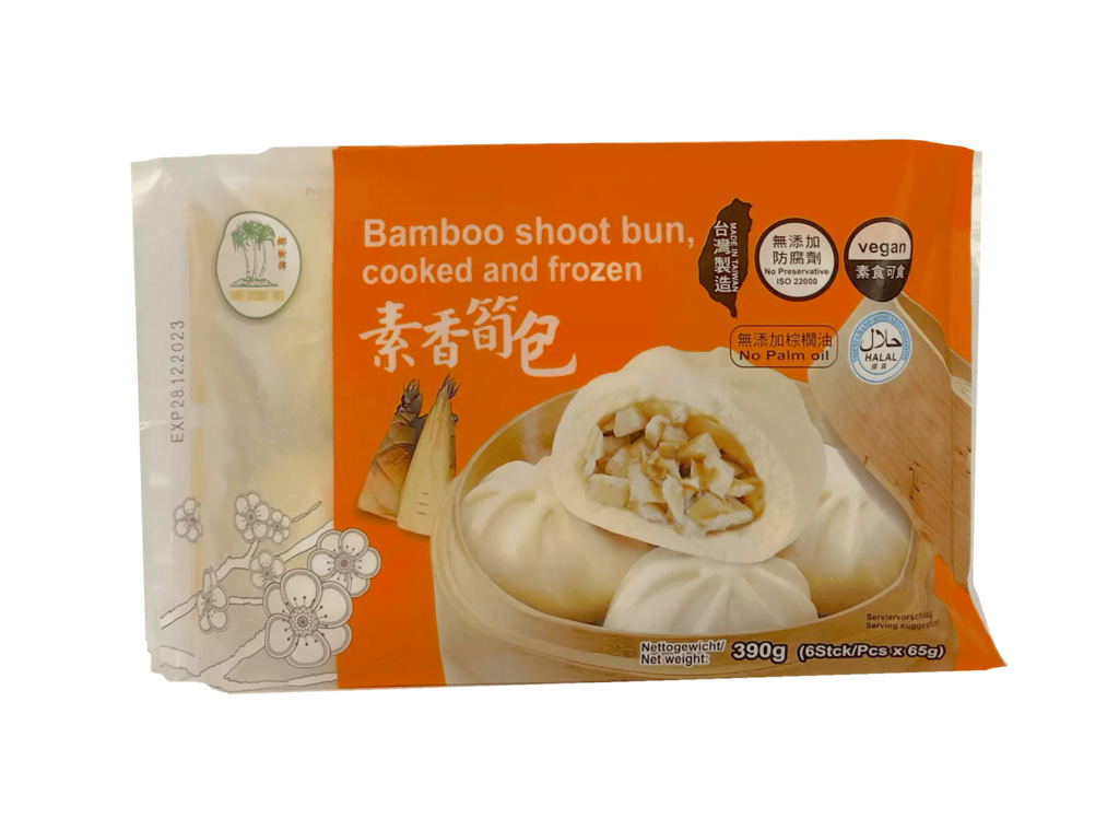 Steamed Bread Filling With Bamboo Shot Frozen 390g TCT Taiwan