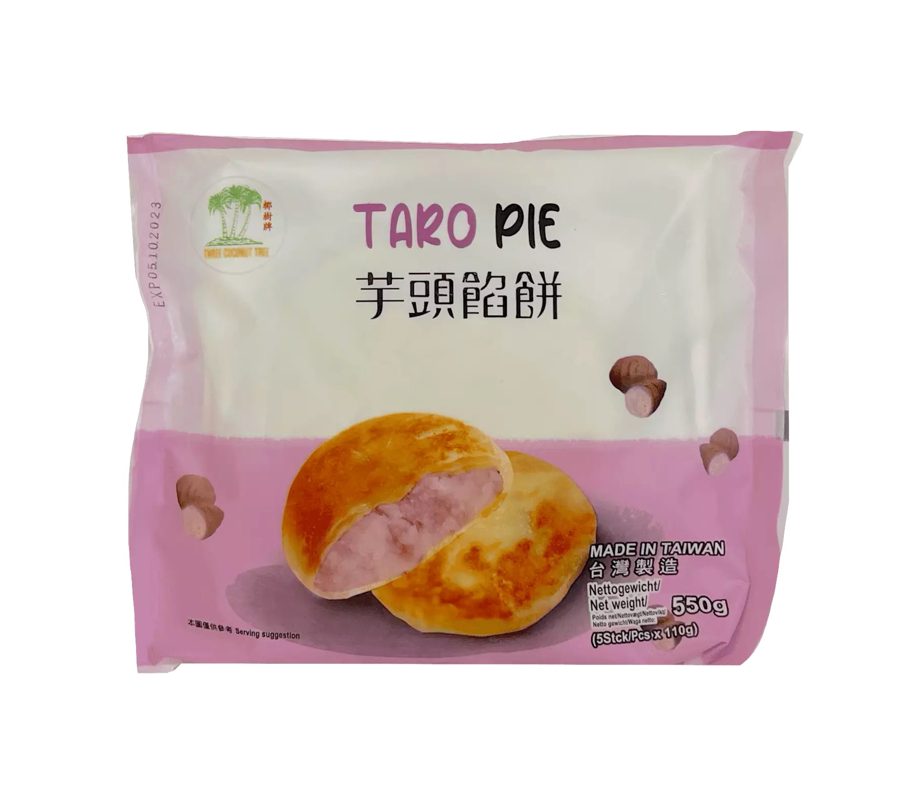 Cakes With Taropasta Filling Frozen 550g TCT Taiwan