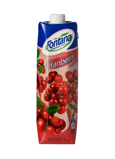 Juice Cranberry 1Liter Fontana