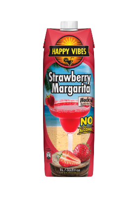 Strawberry Margarita Mocktail 草莓玛格丽特调饮 不含酒精 1升 Happy Vibes