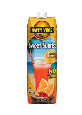 Best Before: 2022.11.27 Sweet Sunrise Mocktail 1Liter Happy Vibes