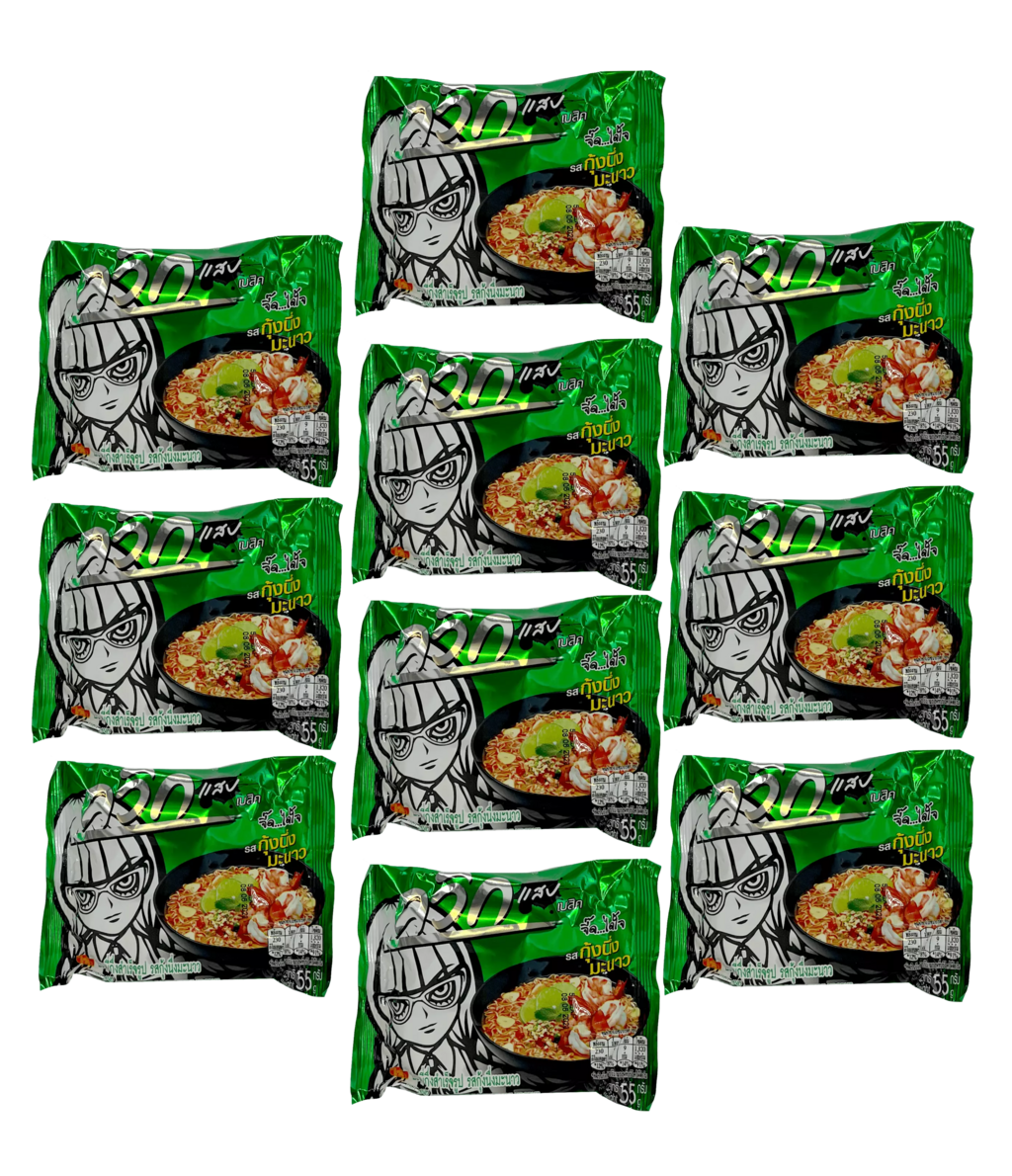 Instant Noodles With Hot & Spicy Shrimp Flavour 10x60g/Package Wai Wai