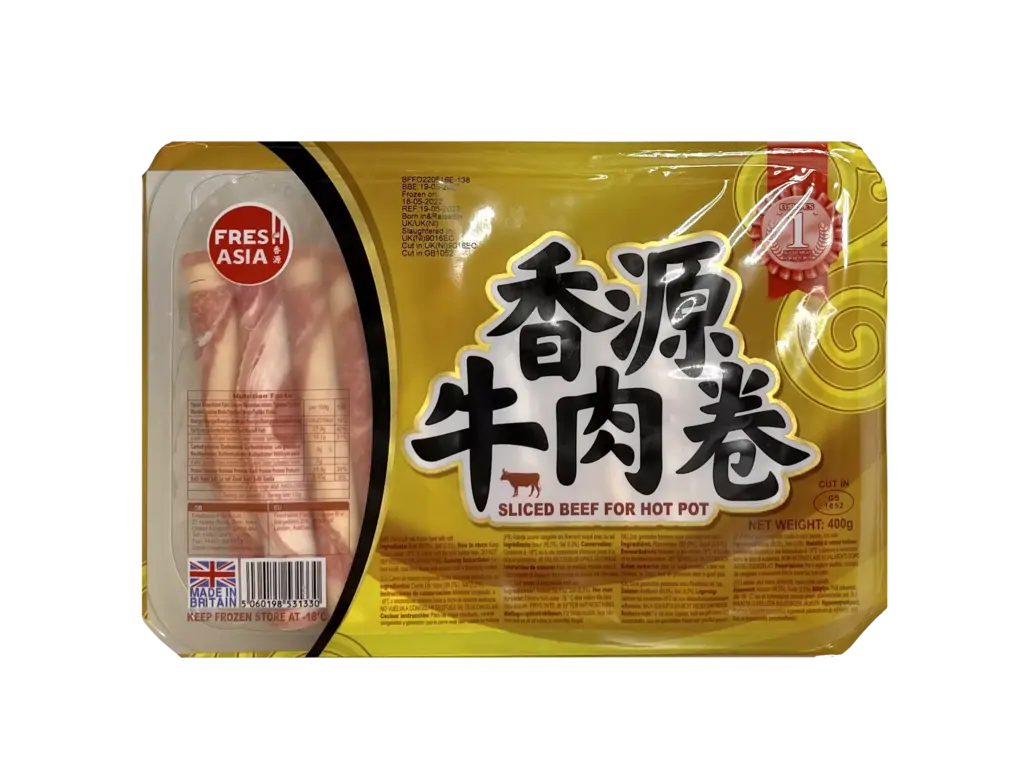 Biffskivor För Hotpot/Grill/Wok Frozen 400g Freshasia Food UK