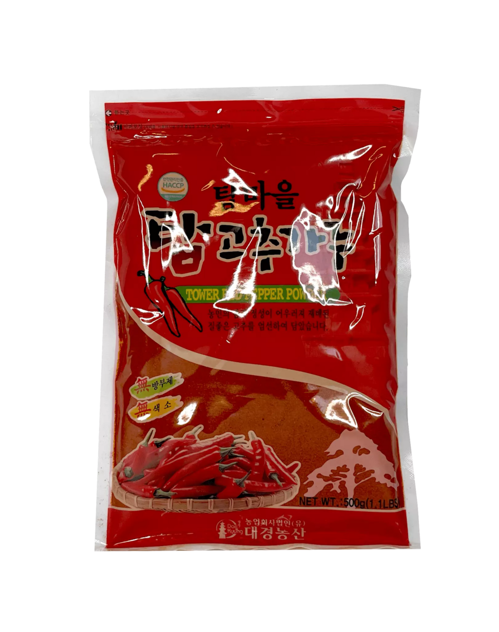 Kimchi Chili Pulver Med Frön, Finmalen 500g Dae Kyung - Kina