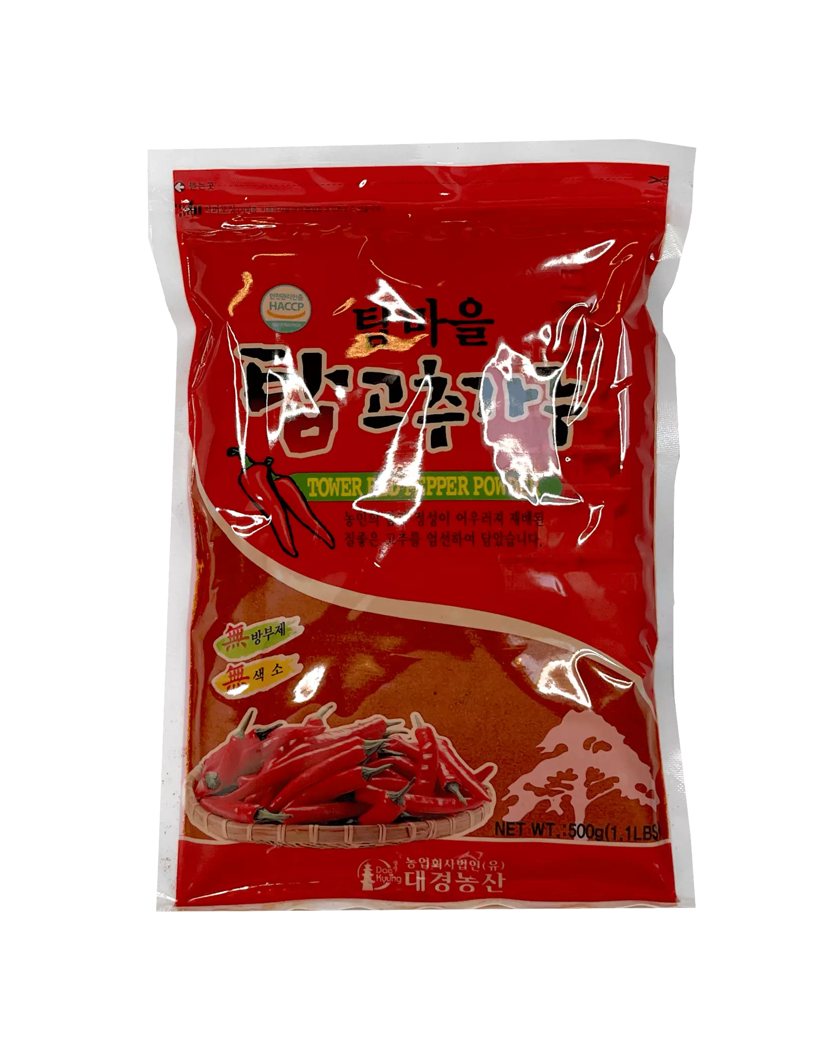 Kimchi Chili Pulver Med Frön, Finmalen 500g Dae Kyung - Kina