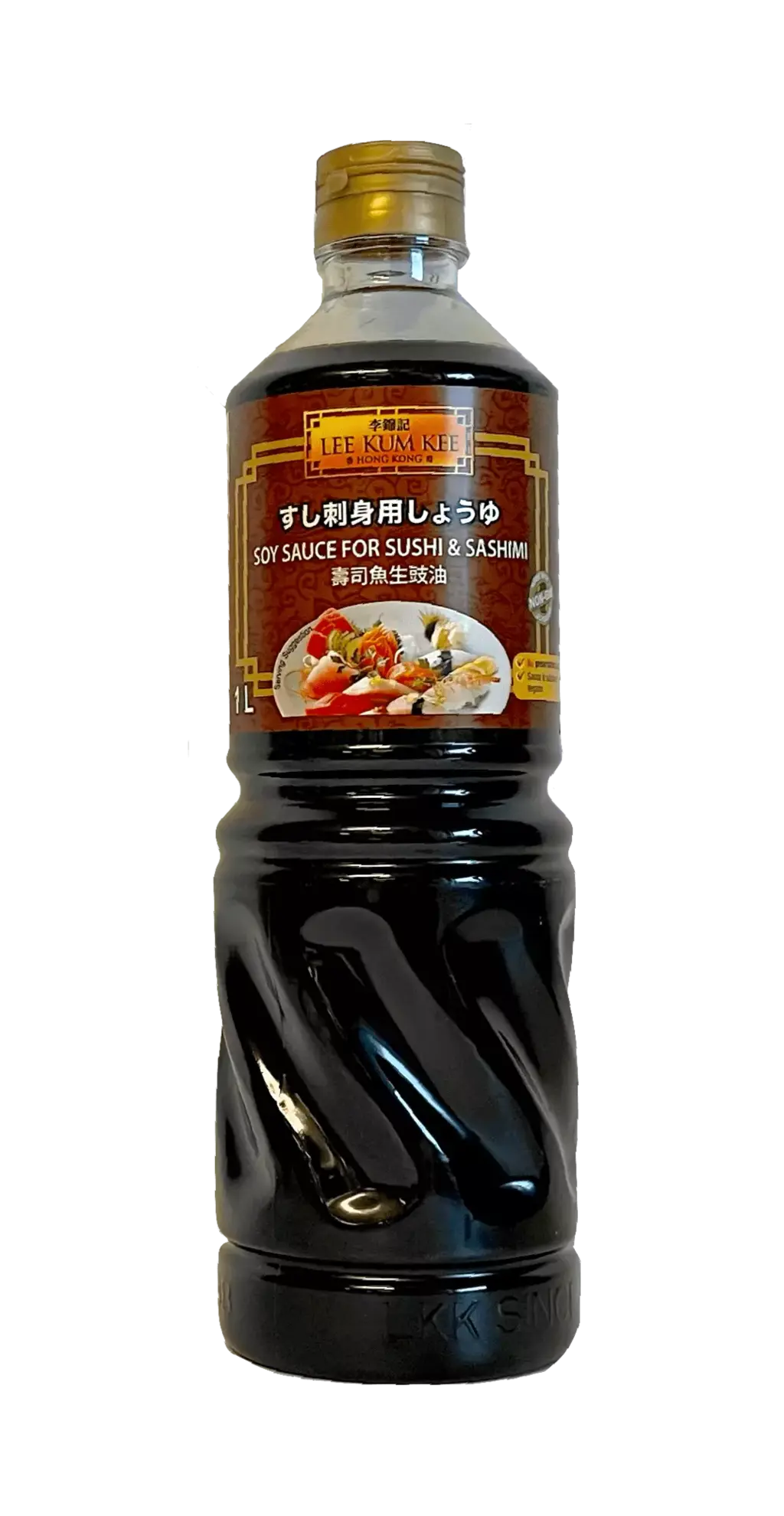 Soy Sauce Japanese Style For Sushi & Sashimi 1 Liter LKK China