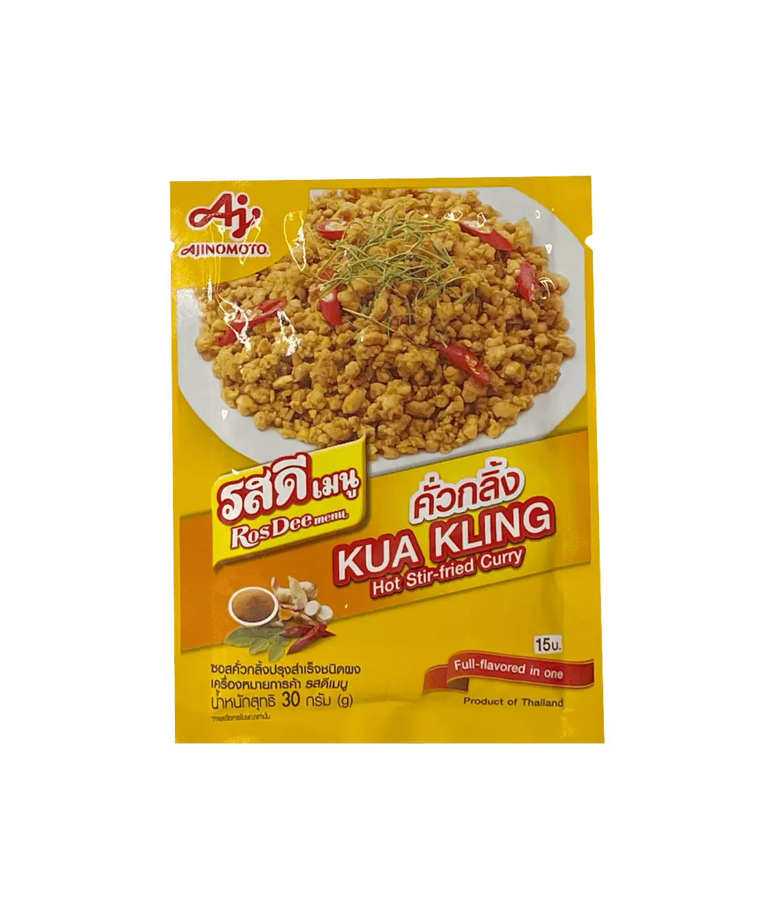 Hot Stir-Fried Curry (Kua Kling) 30g RosDee Menu Ajinomoto Thailand