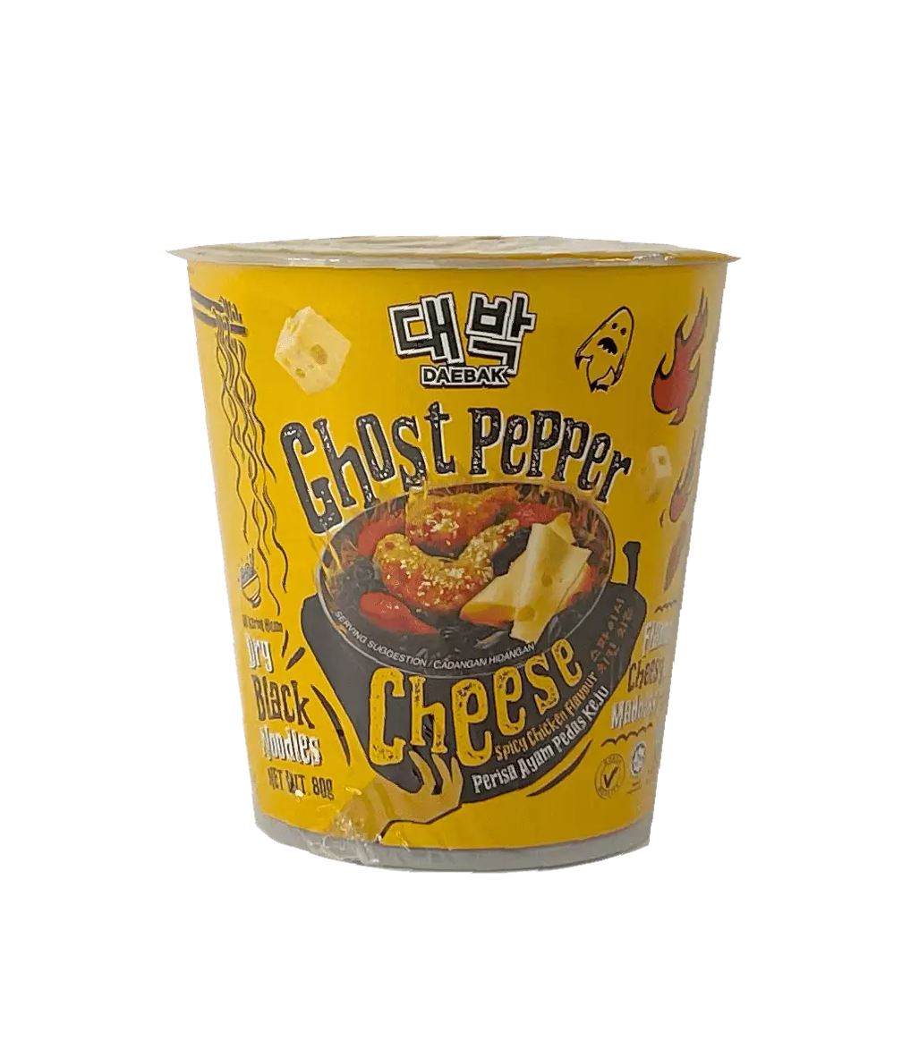 Instant Noodles Bowl With Chicken Cheese Flavor 80g Ghost Pepper Malaysia