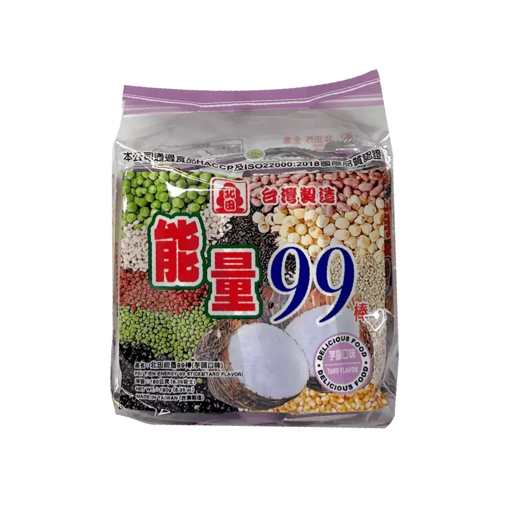 Energi 99 Puffed Rice Stick With Taro Flavour 180g Peitien Taiwan China