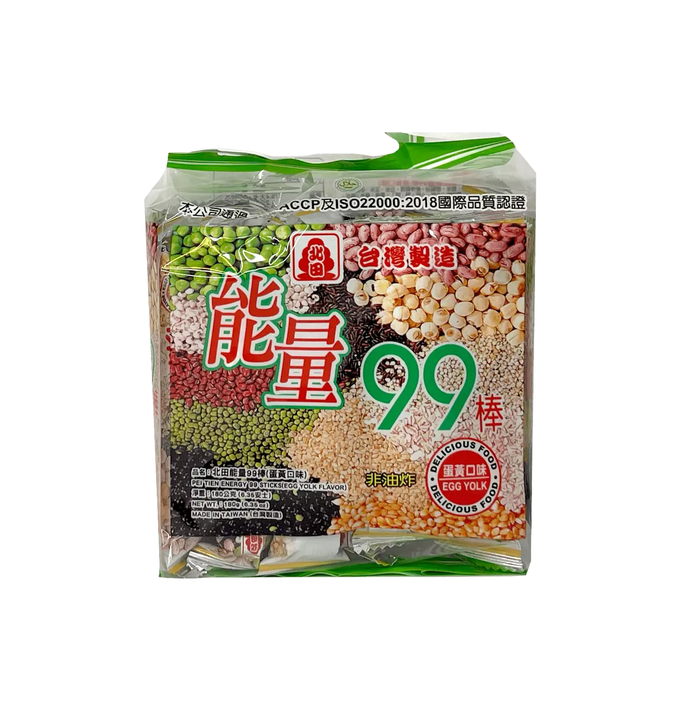 Energi 99 Puffad Risstav Med Äggula Smak 180g Peitien Taiwan   Kina