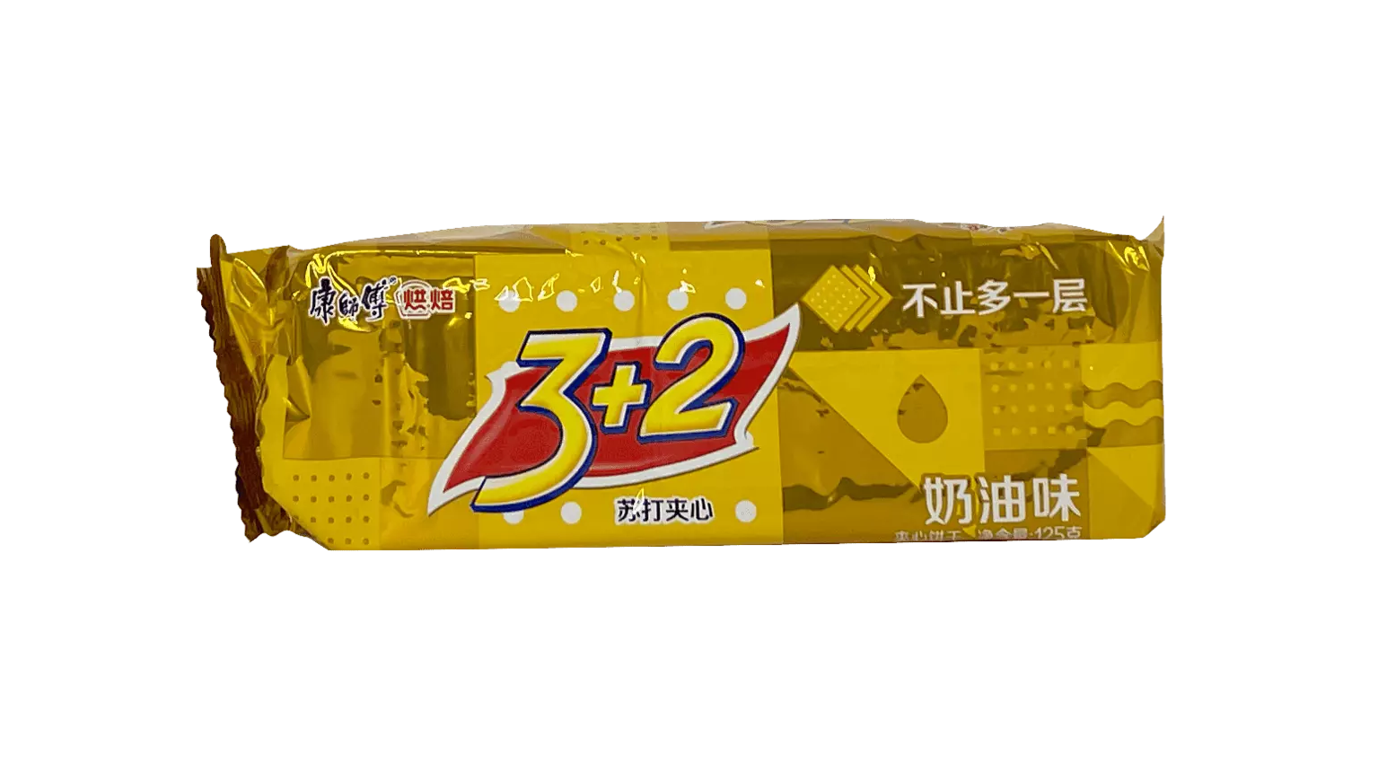 3+2 Kakor Med Kräm Smak 125g KSF Kina