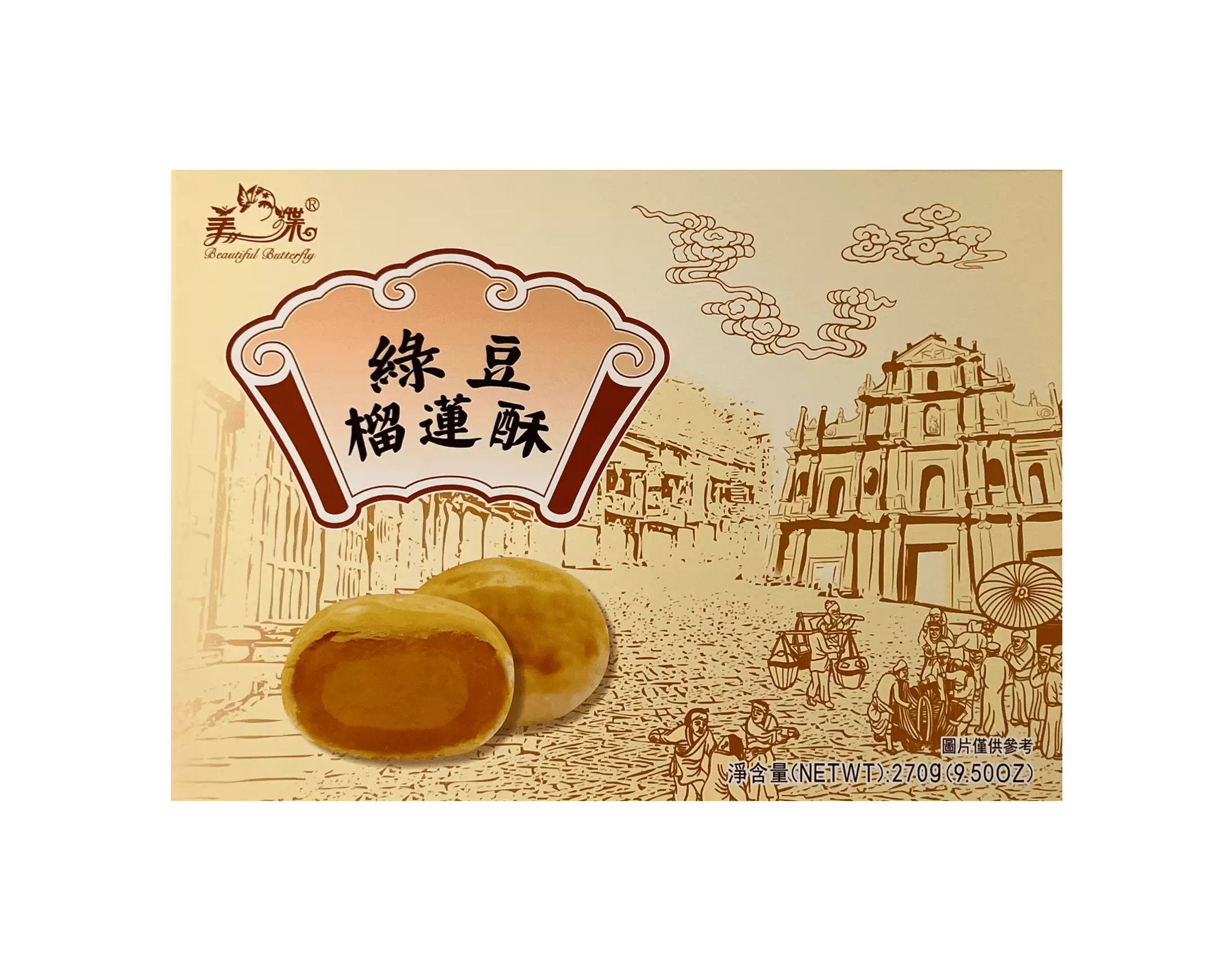 绿豆 榴莲酥 270g 美蝶 中国