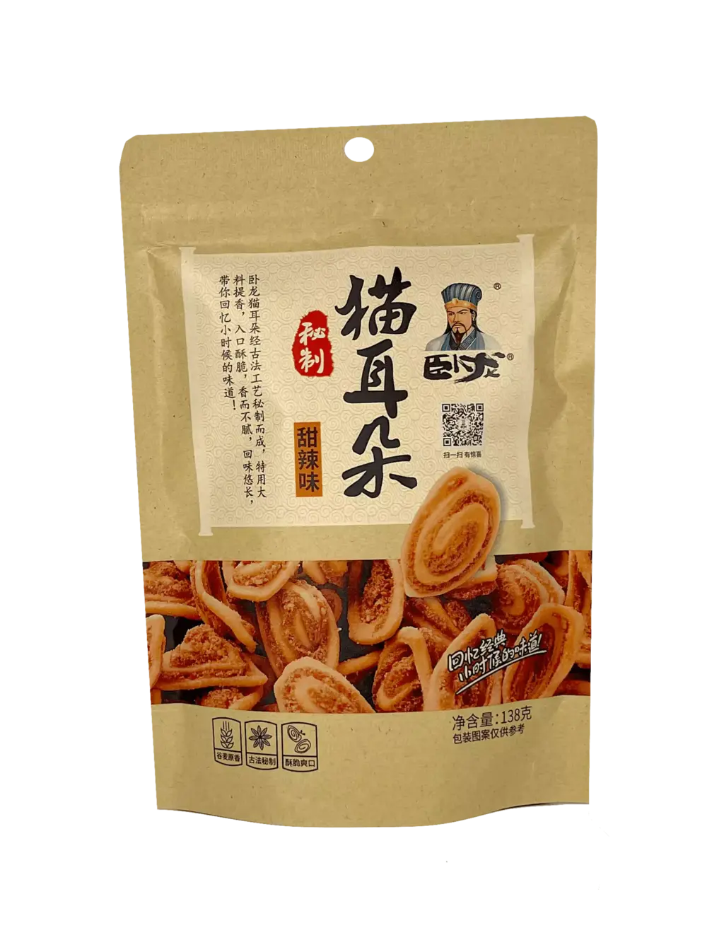 Kakor- Stark/Söt Smak 138g Wolong Kina