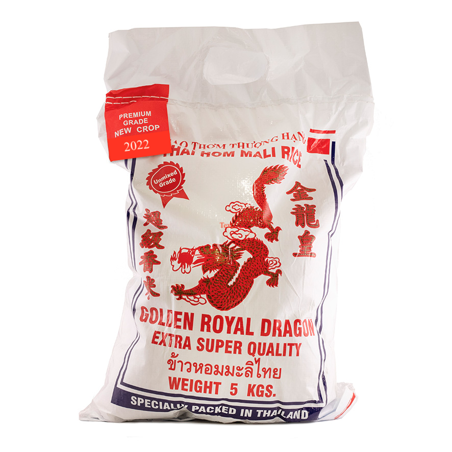 Jasmine Rice 5kg Golden Dragon Thailand