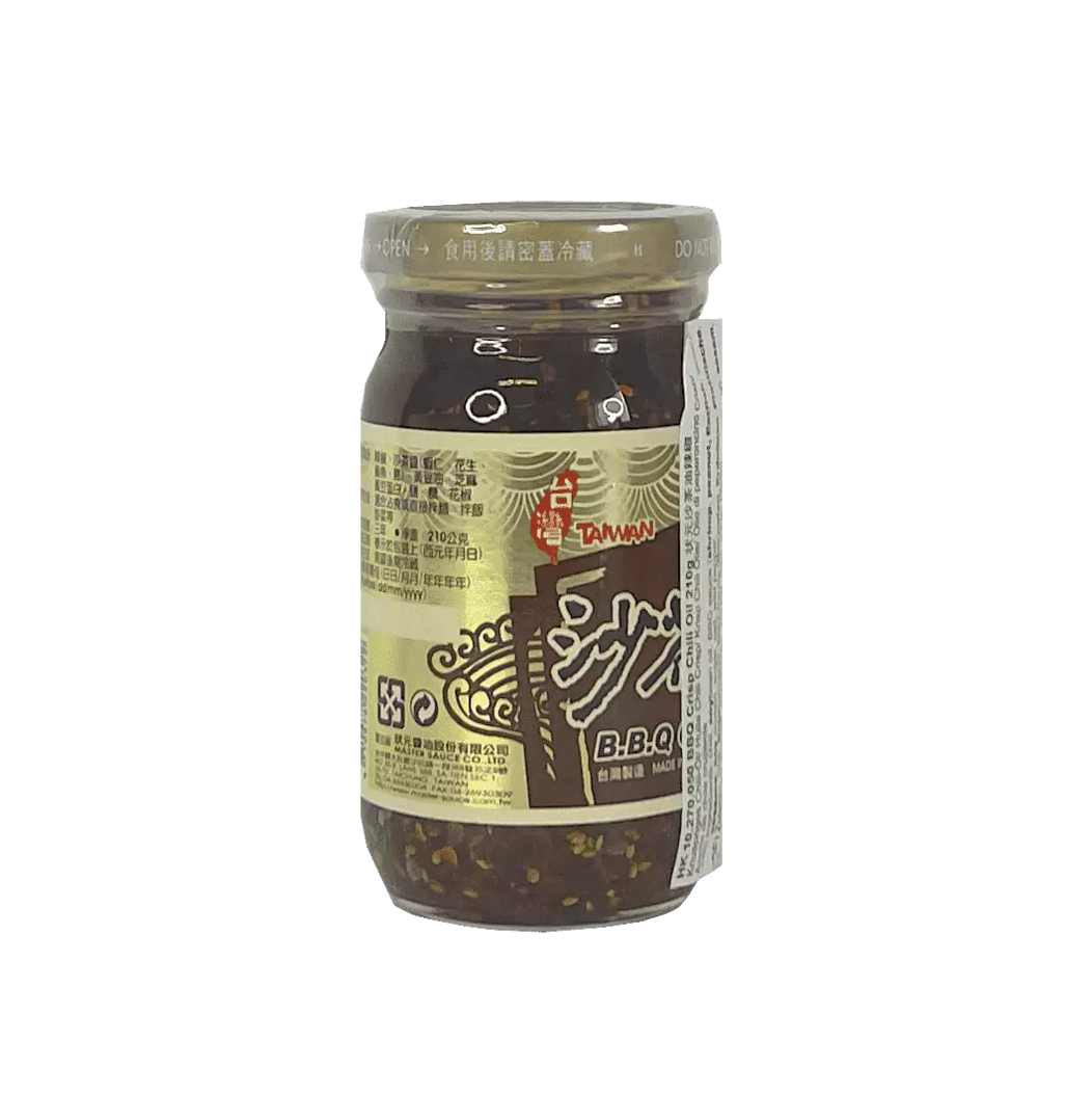 Best Before: 2022.09.26 BBQ Crisp Chili Oil Sauce 210g Master Taiwan