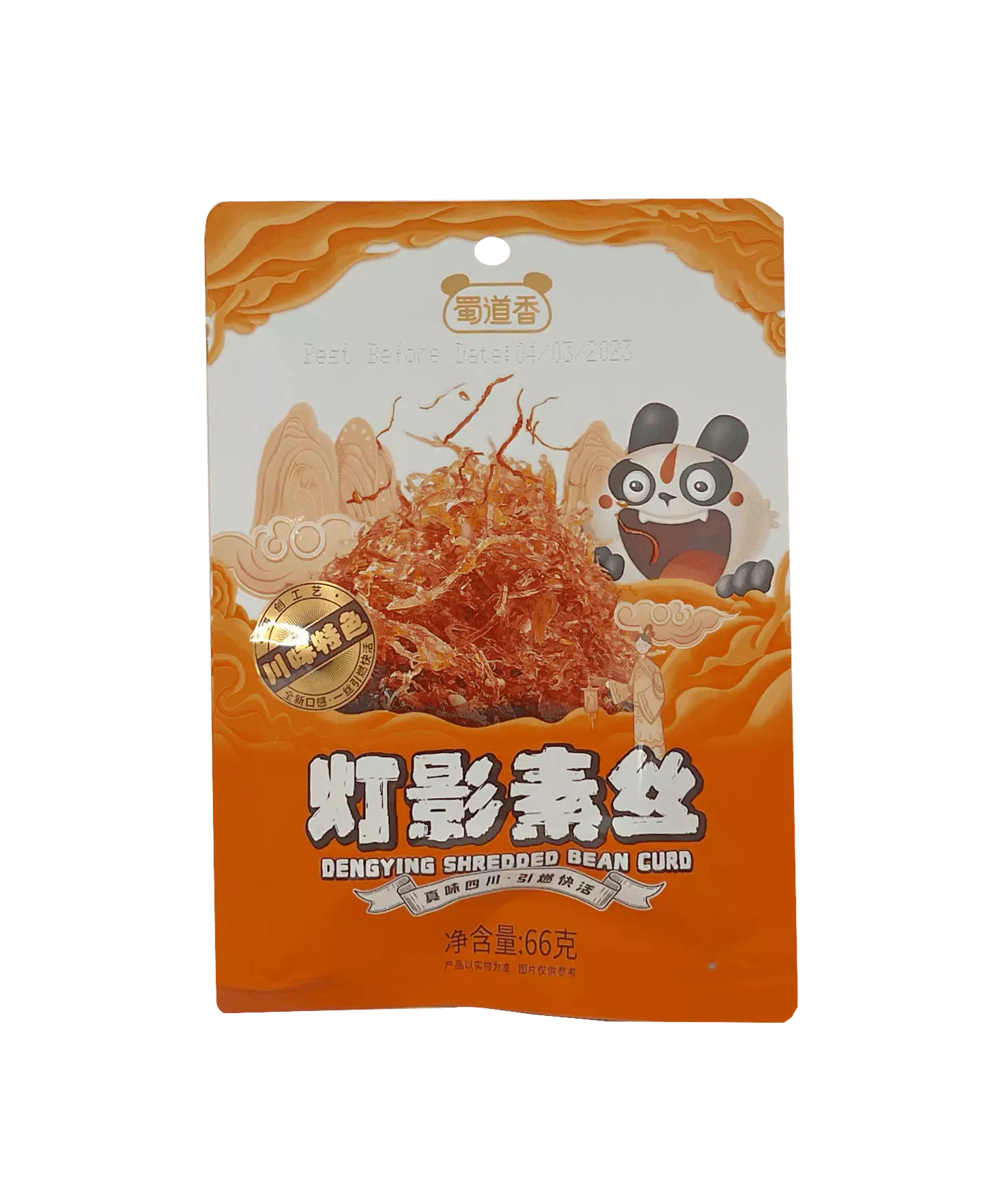 Snacks Den Ying Strimlad Bean Curd 66g SDX Kina