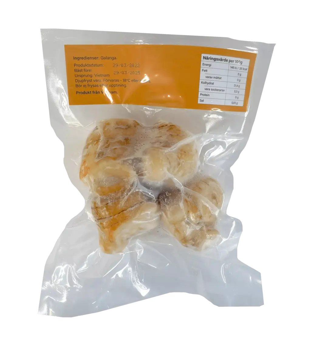 Thai Galanga Fryst 250g Truc Lam Bamboo Vietnam