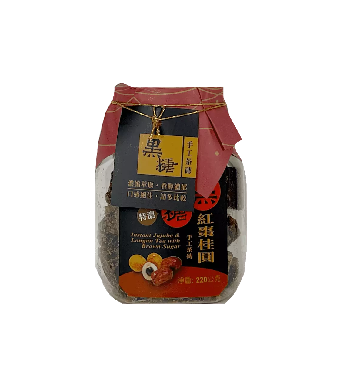 黑糖红枣桂圆 手手茶砖 220g 芗园 台湾